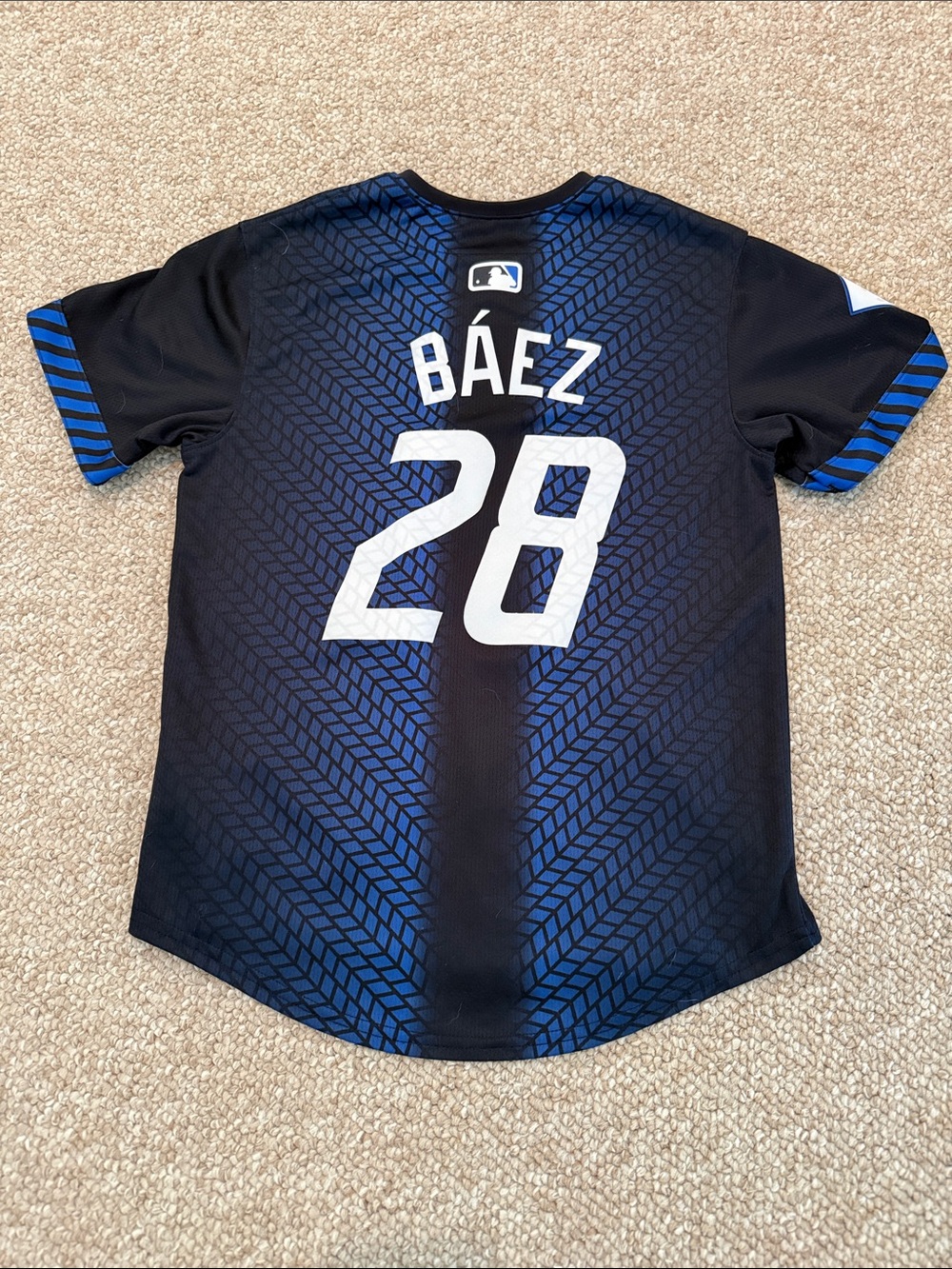 Youth Detroit Tigers Javier Baez Nike Navy 2024 City Connect Limited Jersey